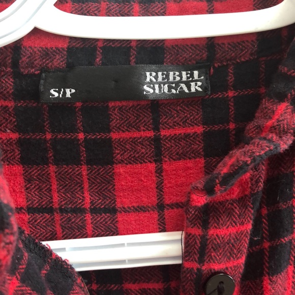 Rebel Sugar red/black plaid tunic - Picture 3 of 13